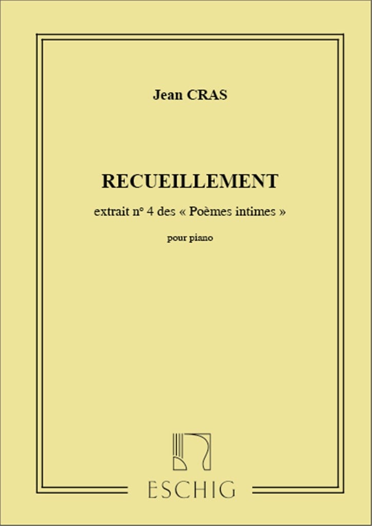 Poemes Intimes N 4 Recueillement Piano